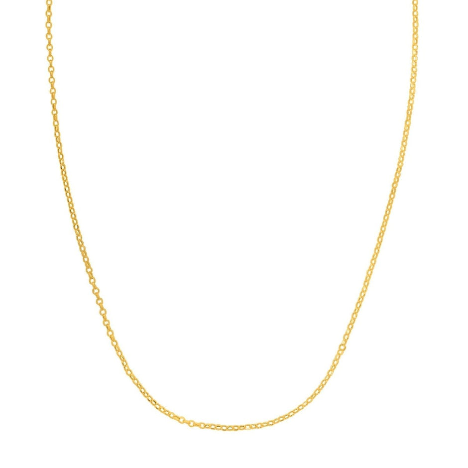 Double Extendable Cable Chain in 14k Yellow Gold (1.40 mm) - Necklaces - Custom Crafting Alliance, LLC
