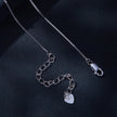 925 Sterling Silver Necklace with 1 Carat Moissanite - 400mm Length for Women
