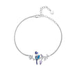 925 Sterling Silver Enamel Bracelet with Pavé Setting CZ