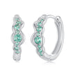 925 Sterling Silver Pave Setting CZ Earrings for Women