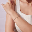 925 Sterling Silver & Moissanite Bracelet for Women - 15+6cm, Plated White Gold