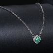 925 Sterling Silver 0.6 Carat Moissanite Pendant Necklace for Women