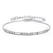 925 Sterling Silver White Gold Plated Bracelet 15+6cm for Women