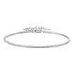 925 Sterling Silver Plated White Gold Adjustable Bracelet for Women
