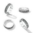 925 Oxidized Silver 0.5cm Ring