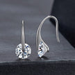 925 Sterling Silver Moissanite 1ct Earrings for Women