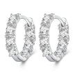925 Sterling Silver Earrings with Pavé Setting CZ for Women