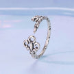 925 Sterling Silver Oxidized 0.14-0.8cm Ring for Women