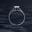 925 Sterling Silver Moissanite & CZ Ring Size 6 for Women