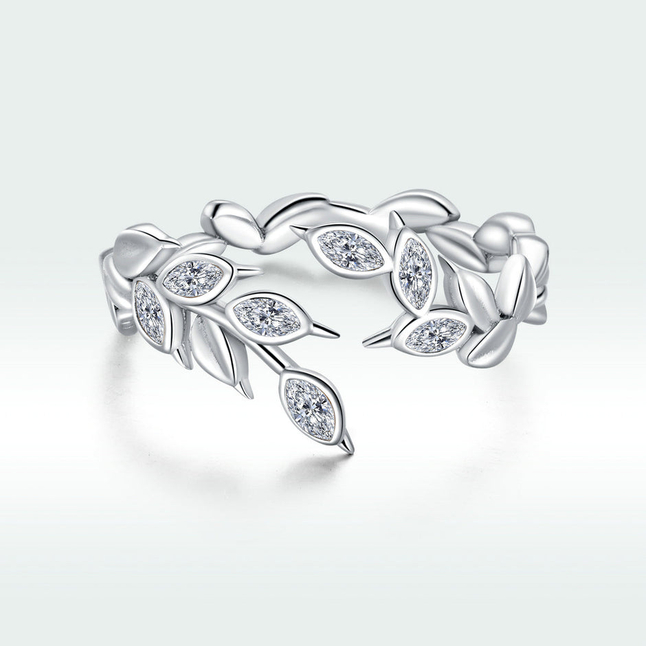 S925 Sterling Silver Ring with Pavé Setting and CZ