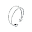 925 Sterling Silver & White Gold Plated Ring for Women - Stylish Width 2.3-6.3mm