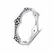 925 Sterling Silver Ring with Pavé Setting CZ, Size 6.0