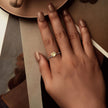 925 Sterling Silver Plated White Gold Pavé Setting CZ Ring for Women