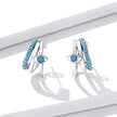 925 Sterling Silver High Quality Turquoise Earrings