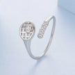925 Sterling Silver Ring with Pavé Setting CZ, Width 0.11-0.72cm, for Women