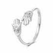 925 Sterling Silver Pavé Setting CZ Ring for Women