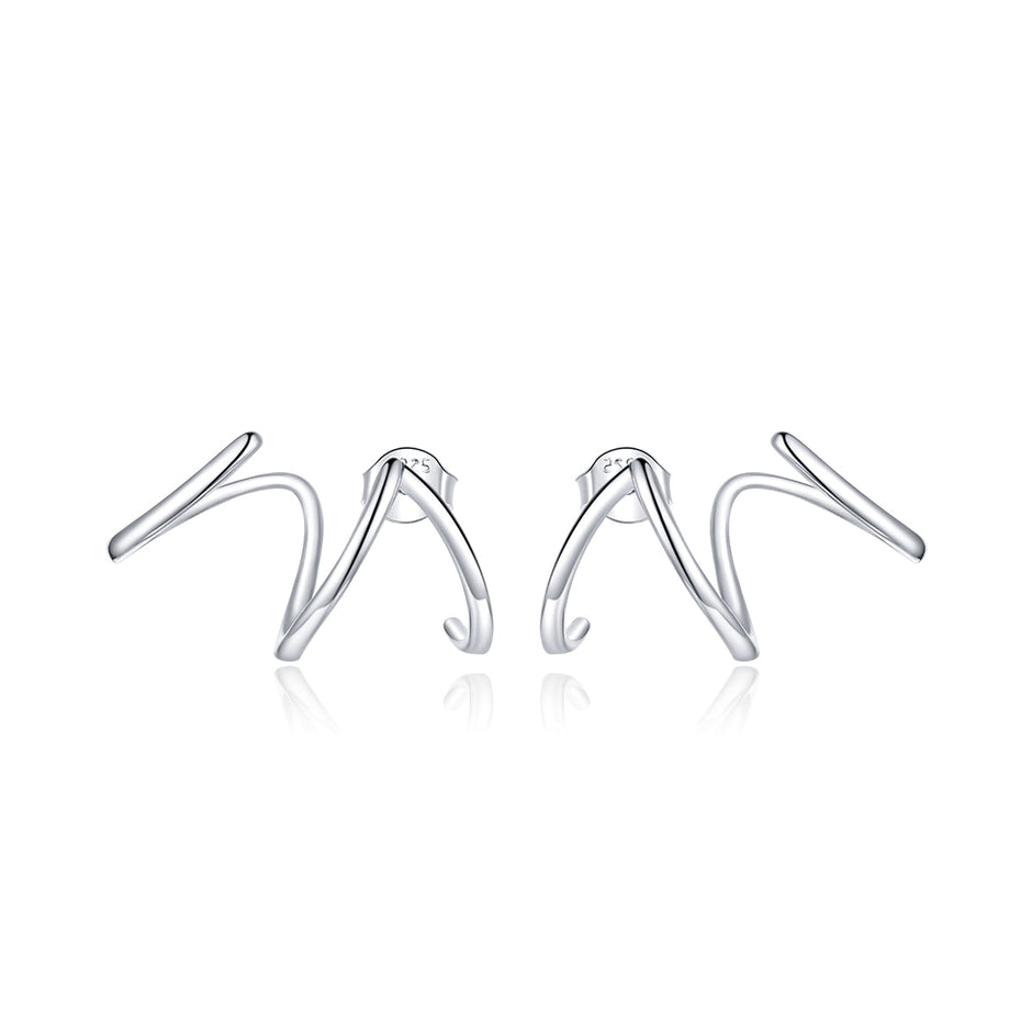 925 Sterling Silver Oxidized Earrings for Women