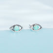 925 Sterling Silver Translucent Opal Earrings for Women