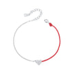 925 Sterling Silver & Plated White Gold 160+30mm Bracelet