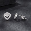 925 Sterling Silver Moissanite 0.10 Carat Earrings for Women