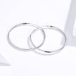 925 Sterling Silver Plated Platinum Earrings 3cm for Women