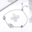 925 Sterling Silver Bracelet 22cm Length 0.9*2.2cm for Women