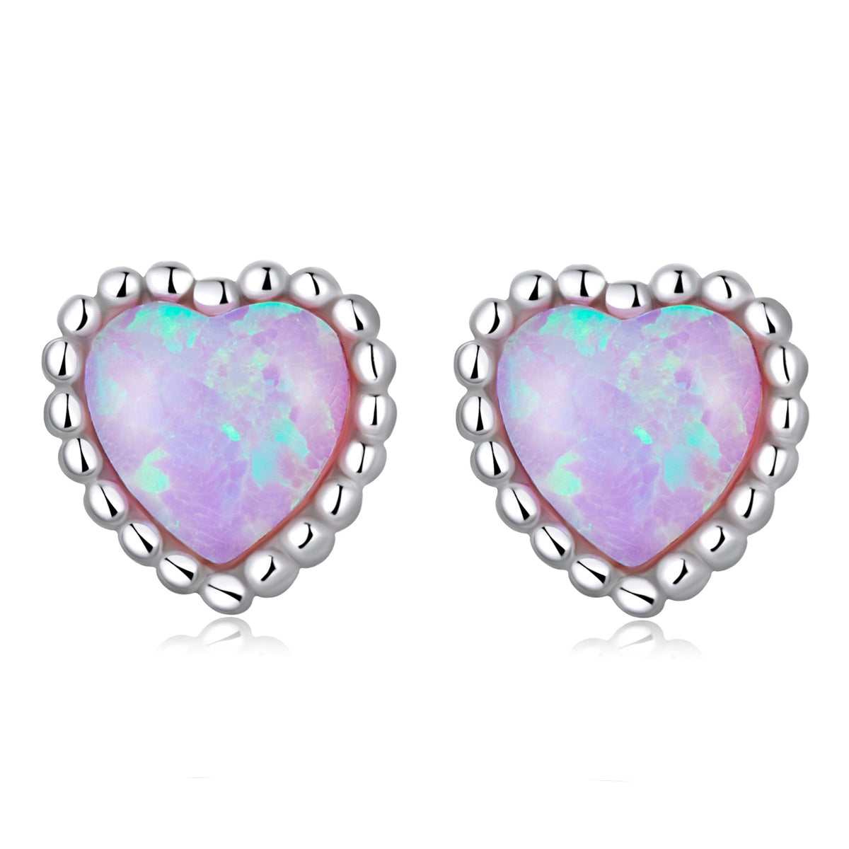925 Sterling Silver Translucent Opal Earrings for Women