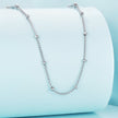 925 Sterling Silver Plated Platinum 45cm Necklace for Women