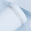 925 Sterling Silver & White Gold Plated Bracelet