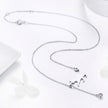 925 Sterling Silver Necklace 38-45cm with 1.4*2.5cm Pendant for Women