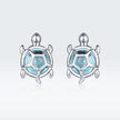 S925 Oxidized Silver Pavé Setting CZ Earrings for Women