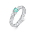 925 Sterling Silver Pavé Set CZ Ring in Size 6 for Women