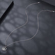 925 Sterling Silver Moissanite Necklace 40+5cm with CZ for Women