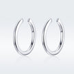 925 Sterling Silver Earrings with Platinum Plating, 1.3cm for Women