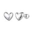 925 Sterling Silver Plated Platinum 5mm Earrings for Women