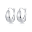 925 Sterling Silver White Gold Plated Earrings for Women