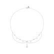 925 Sterling Silver 400mm CZ Pavé Setting Necklace for Women