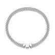925 Sterling Silver Plated Platinum 17.0 Size Bracelet for Women