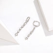 925 Sterling Silver Earrings with Pavé Set CZ
