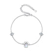 925 Sterling Silver Translucent Opal Bracelets for Women