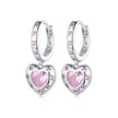 925 Sterling Silver Pavé Setting CZ Earrings for Women