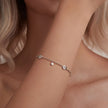 925 Sterling Silver & Plated White Gold CZ Bracelet
