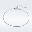 925 Sterling Silver Adjustable Platinum Plated Bracelet for Women