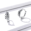S925 Oxidized Silver Earrings 1.2*0.5cm for Women