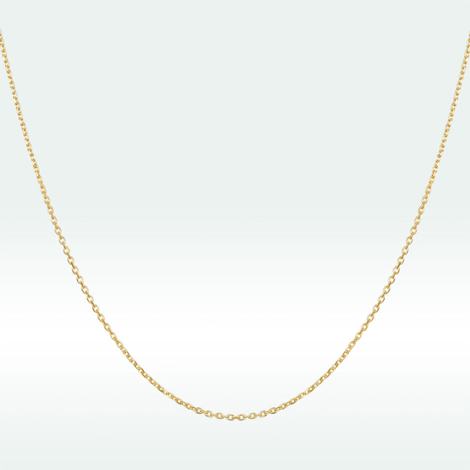 925 Sterling Silver Gold Plated 40cm Necklace for Women