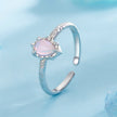 925 Sterling Silver & Synthetic Opal Pendant 0.9x0.7cm for Women