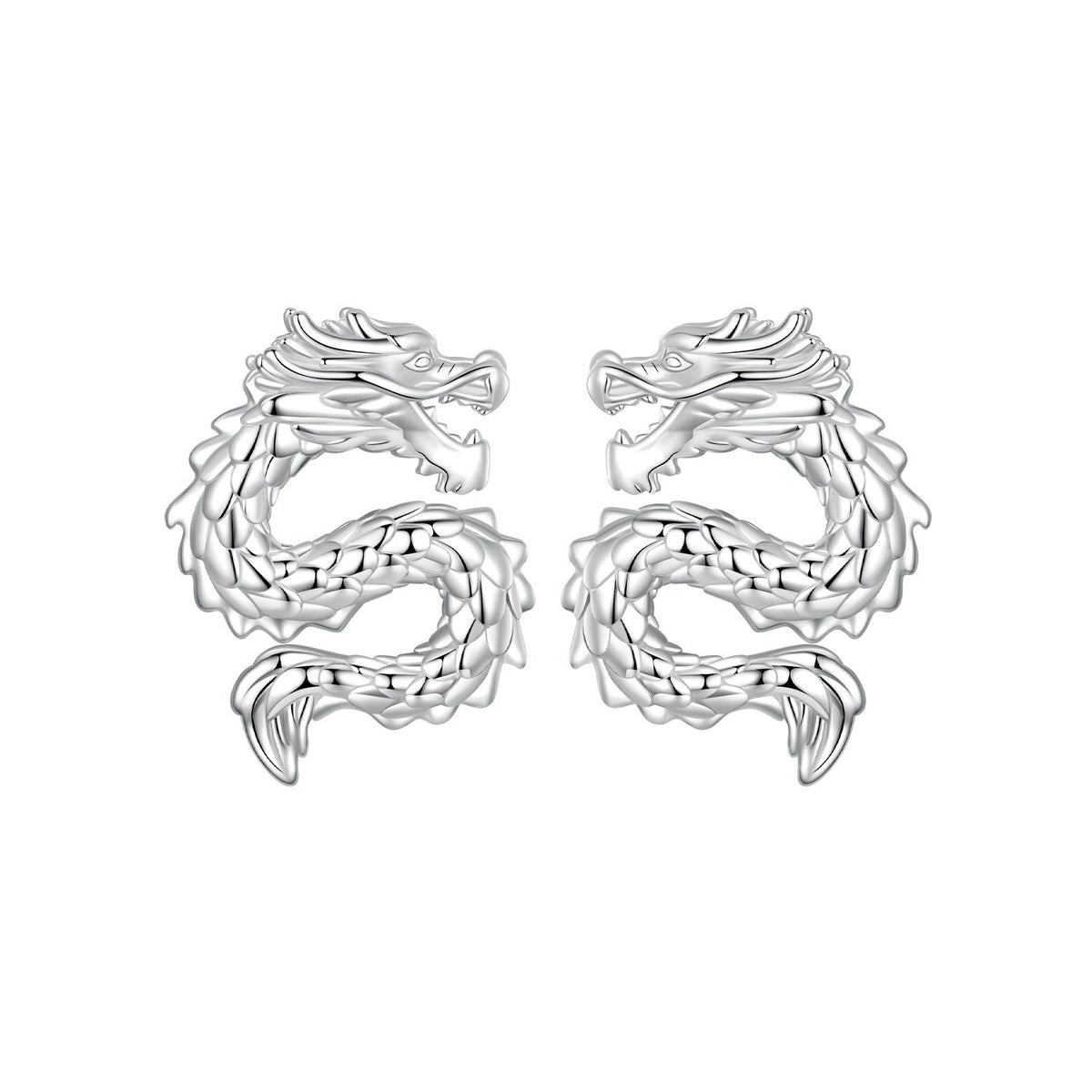 925 Sterling Silver Plated White Gold Earrings