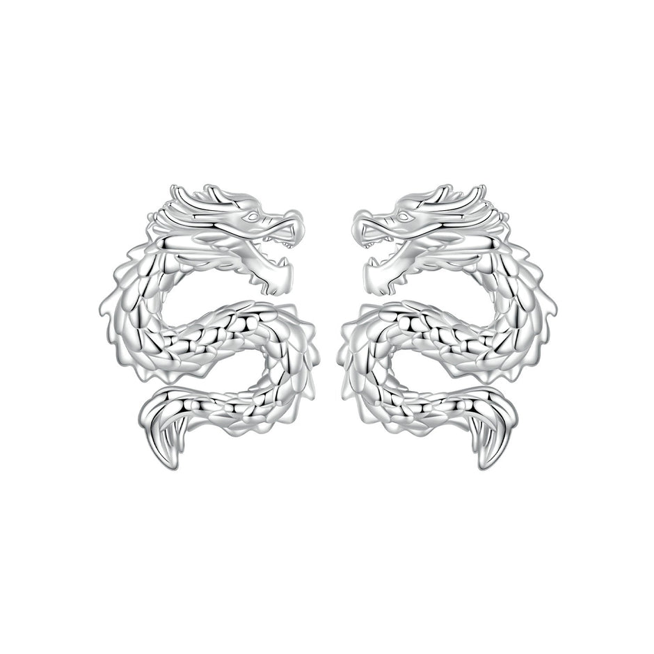 925 Sterling Silver Plated White Gold Earrings