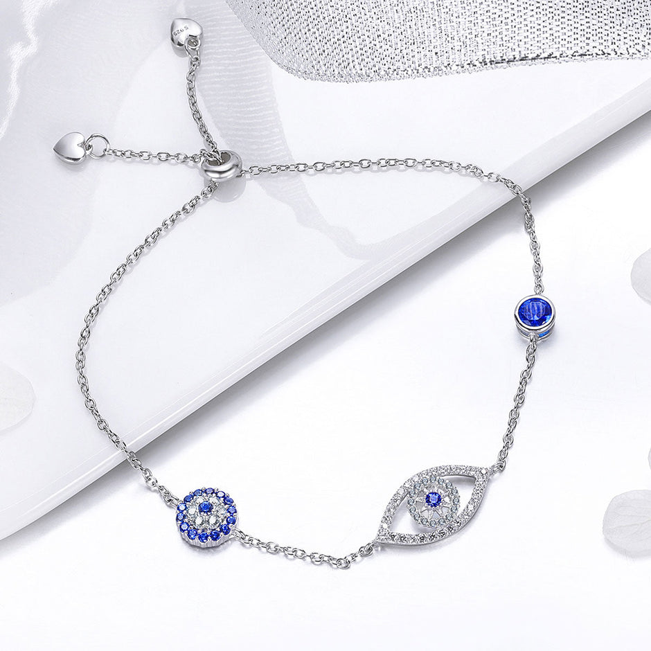 925 Sterling Silver Bracelet 22cm Length 0.9*2.2cm for Women