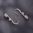 925 Sterling Silver Moissanite 1.00 Carat Earrings for Women